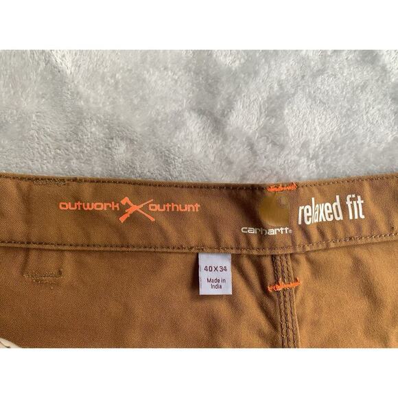 Carhartt Rugged Flex Relaxed Fit Utility Carhartt Brown outwork outhunt 40x 34 - Picture 6 of 10